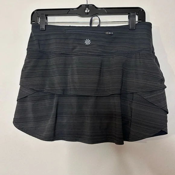 Athleta Charcoal Tiered Mini Skirt - Picture 2 of 3